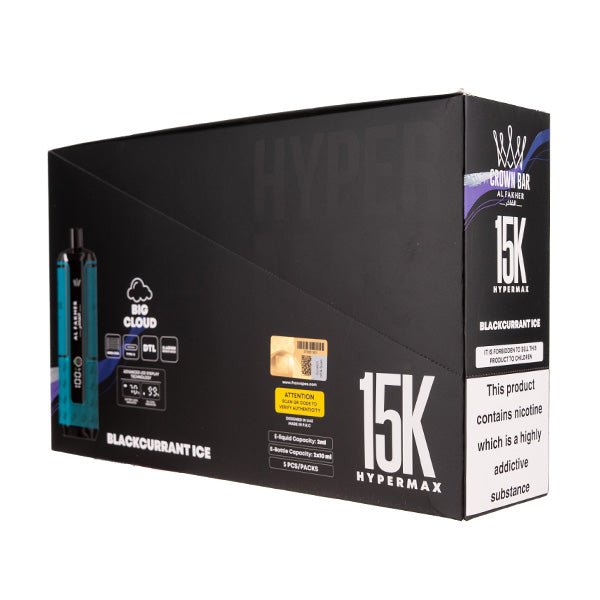 Al Fakher Crown Bar Hypermax 15k Disposable Vape [Pack of 5]