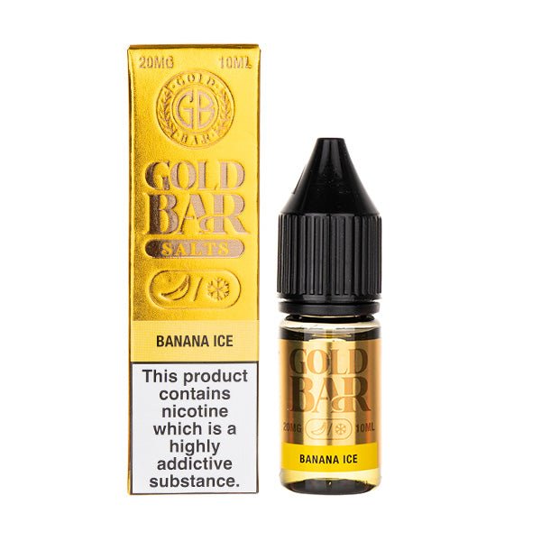 Banana Ice Nic Salt E-Liquid by Gold Bar