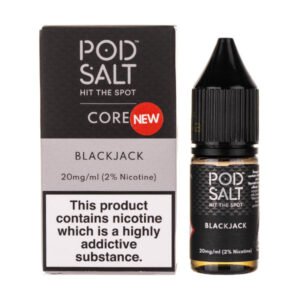 Black Jack Nic Salt E-Liquid by Pod Salt Core