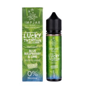 Blue Raspberry Lime 50ml (50/50) Shortfill by Imp Jar & Lucky Thirteen