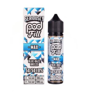 Blue Razz Breeze 50ml (50/50) Shortfill by Seriously Pod Fill Max