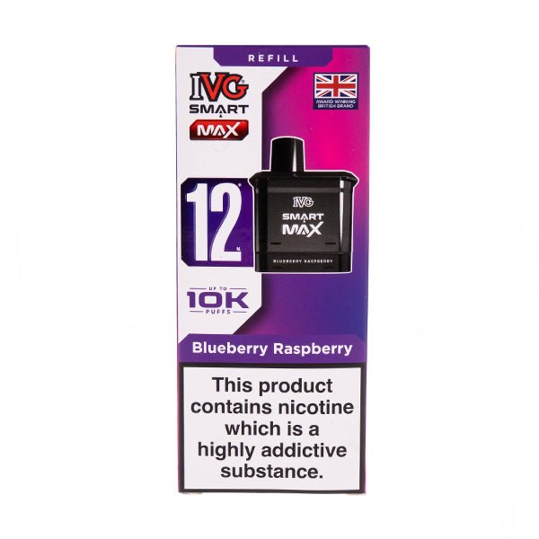 Blueberry Raspberry Smart Max Prefilled Pod + Refill by IVG