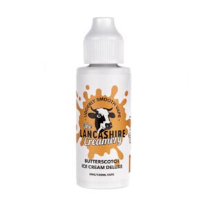 Butterscotch Ice Cream 100ml Shortfill E-Liquid by The Lancashire Creamery