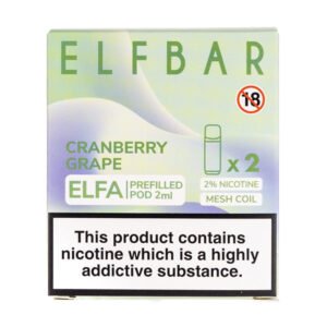 Cranberry Grape Elfa Prefilled Pods by Elf Bar