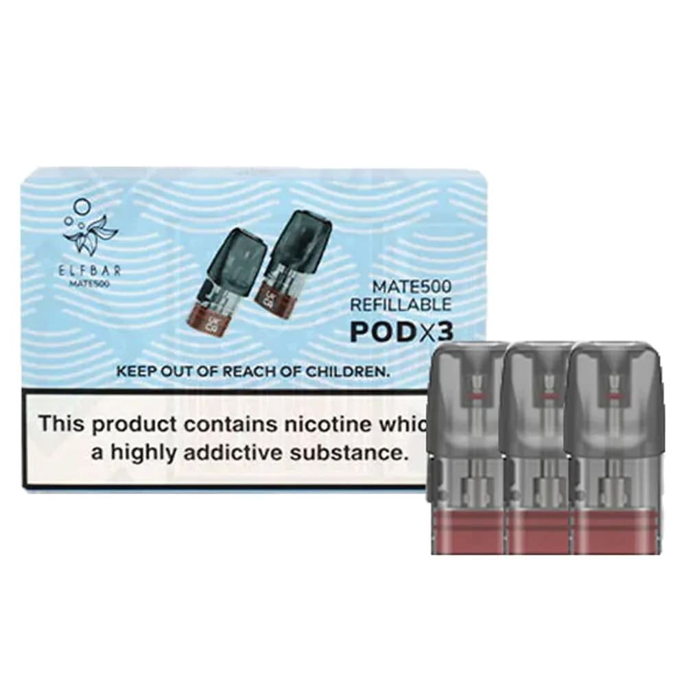 Elf Bar Mate 500 Refillable Pod 1.6ml (Pack Of 3)
