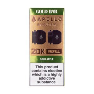 Sour Apple Gold Bar Apollo 20k Prefilled Pods