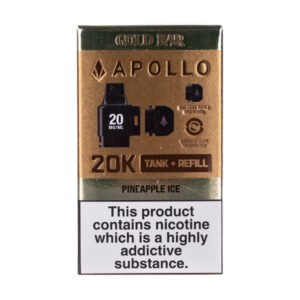 Pineapple Ice Gold Bar Apollo 20k Prefilled Pods