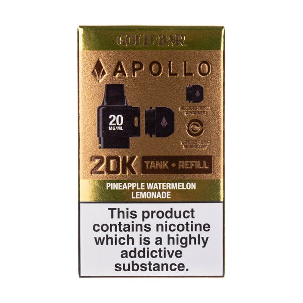 Pineapple Watermelon Lemonade Gold Bar Apollo 20k Prefilled Pods