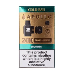 Spearmint Gold Bar Apollo 20k Prefilled Pods