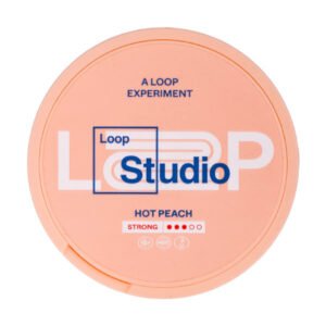 Hot Peach Strong Nicotine Pouches by Loop