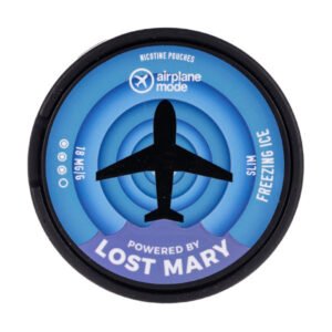 Freezing Ice Airplane Mode Nicotine Pouches by Lost Mary