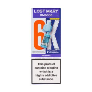 Menthol BM6000 Prefilled Pod + Refill by Lost Mary