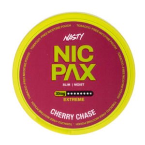 Cherry Chase Nicotine Pouches by Nasty Nic Pax