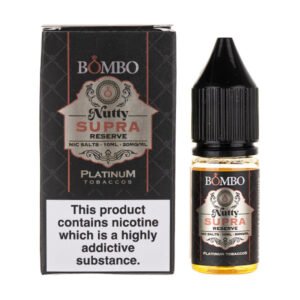 Nutty Supra Reserve Nic Salt E-Liquid by Bombo Platinum Tobaccos