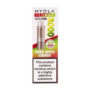 Sour Apple Cherry Pro Max 8000 Prefilled Pod + Refill by Hyola
