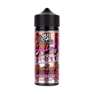 Strawberry Cherry Raspberry 100ml Shortfill E-Liquid by Wick Addiction