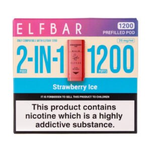 Strawberry Ice EB1200 Prefilled Pods by Elf Bar