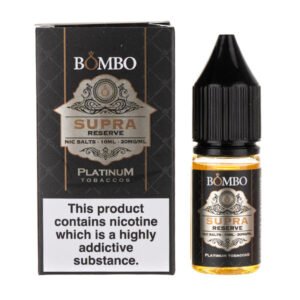 Supra Reserve Nic Salt E-Liquid by Bombo Platinum Tobaccos