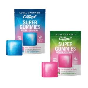 CUTLEAF COLD-PRESSED LIVE ROSIN CBD/THC SUPER GUMMIES 120 MG