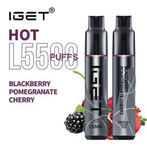 iGET HOT VAPE 5500 PUFF – BLACKBERRY POMEGRANATE CHERRY