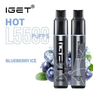 iGET HOT VAPE 5500 PUFF – BLUEBERRY ICE