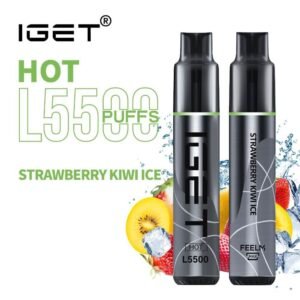 iGET HOT VAPE 5500 PUFF – STRAWBERRY KIWI ICE