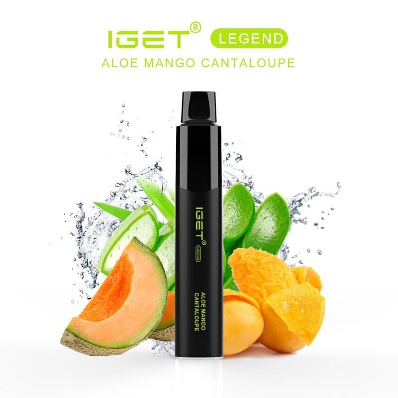 iGET LEGEND VAPE 4000 PUFF – ALOE MANGO CANTALOUPE